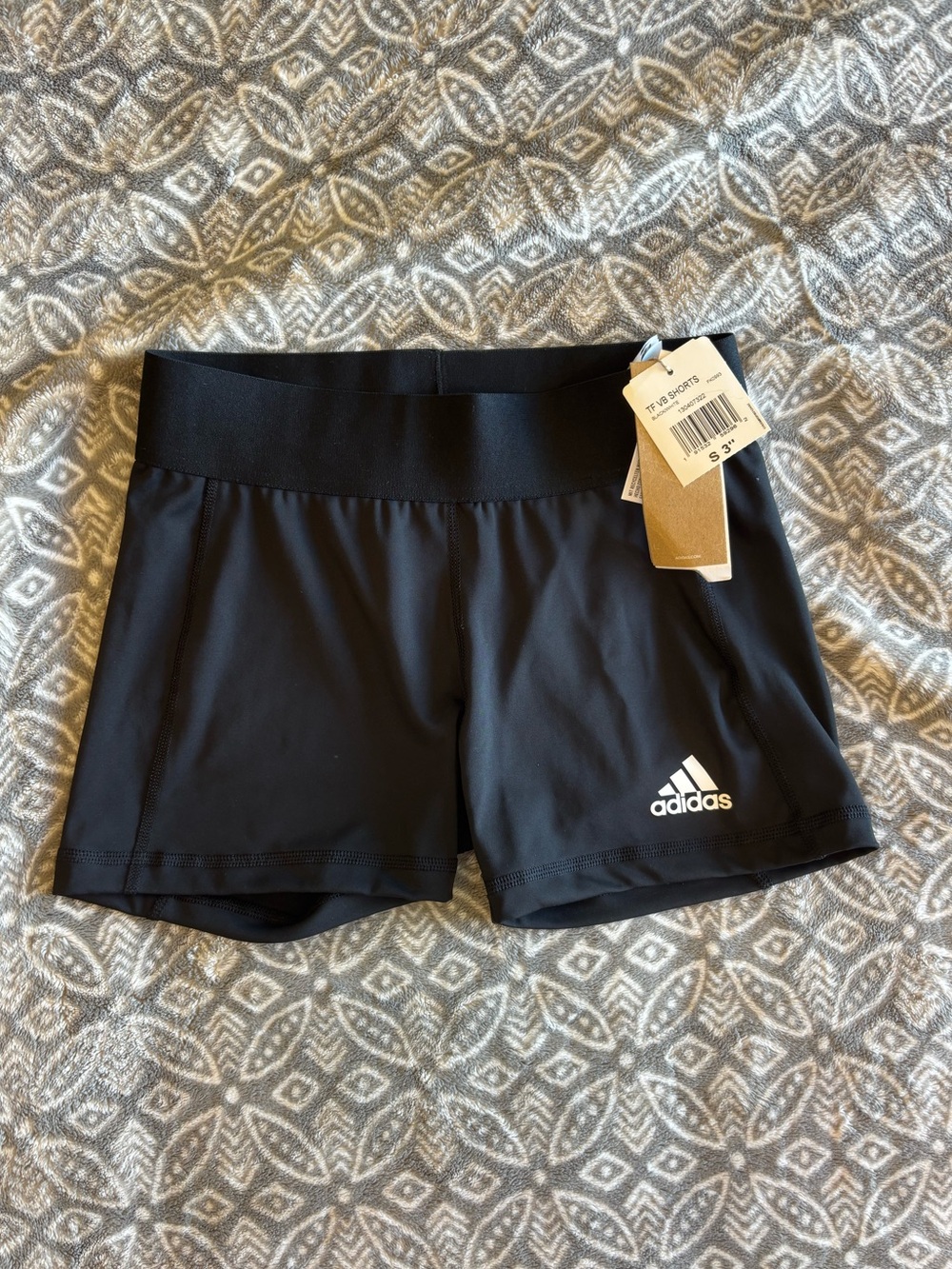 NWT adidas Women's Volleyball 3” Compression Shorts Spandex Black Small